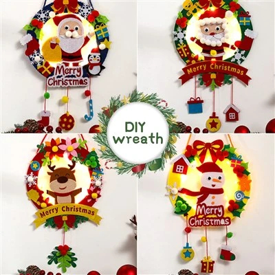 Coroană de pâslă de Crăciun DIY